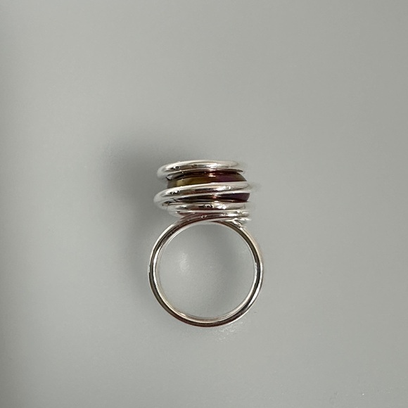 Stunning Silver Murano Ring - Picture 4 of 6